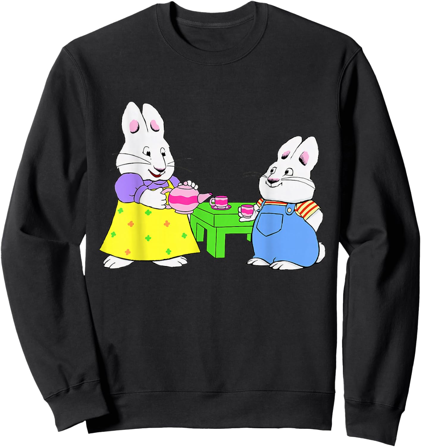 Max And 90s Ruby Birthday Decorations Sweatshirt - Sweatshirt | Black