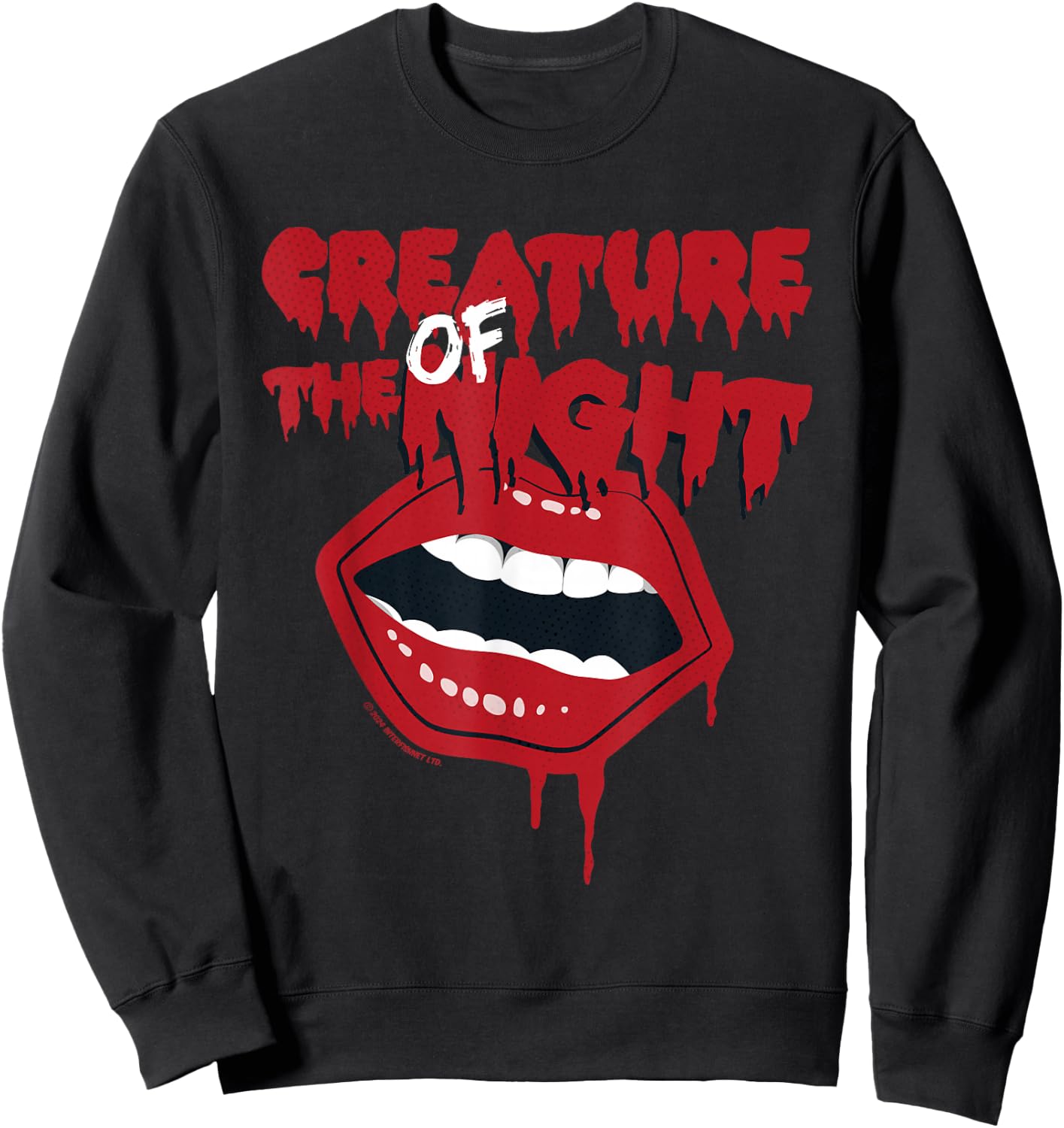 Rocky Horror Show The Creature of the Night Mouth , black Sweatshirt - Sweatshirt | Black