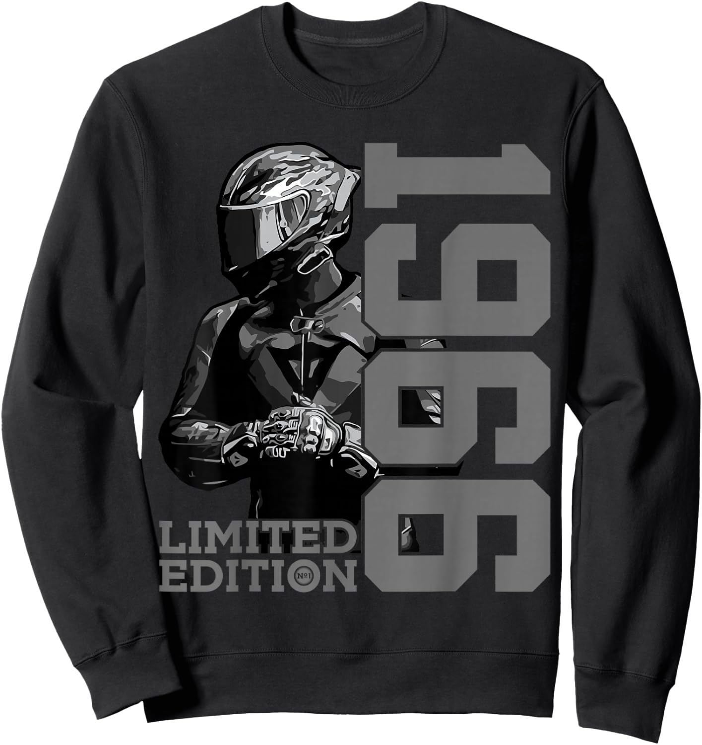 Limited Edition 1966 Biker Motorrad 60. Geburtstag Sweatshirt - Sweatshirt | Black