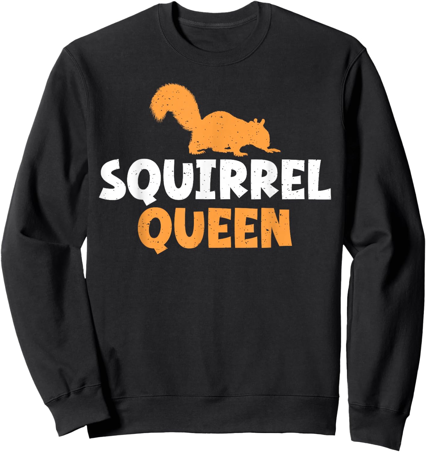Squirrel Queen Squirrel Sweatshirt - Sweatshirt | Black