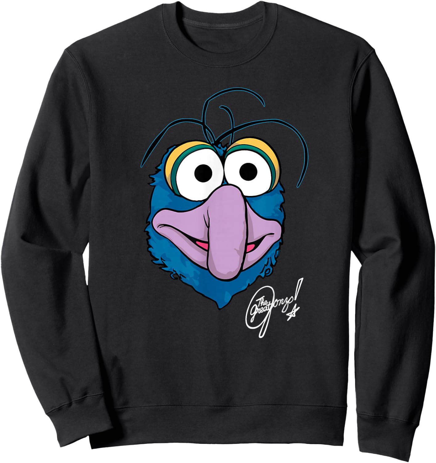 Disney The Muppets Gonzo the Great Big Face Sweatshirt - Sweatshirt | Black