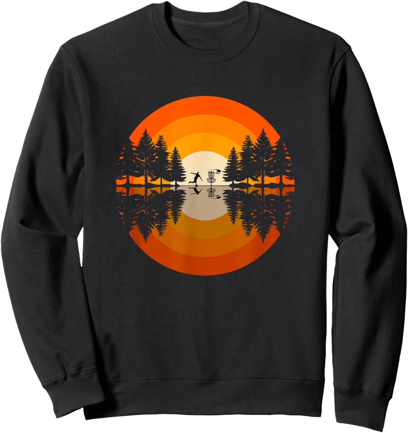 Frisbee Golf Frolf Golfer - Outdoor Disc Golf Sweatshirt - Sweatshirt | Black