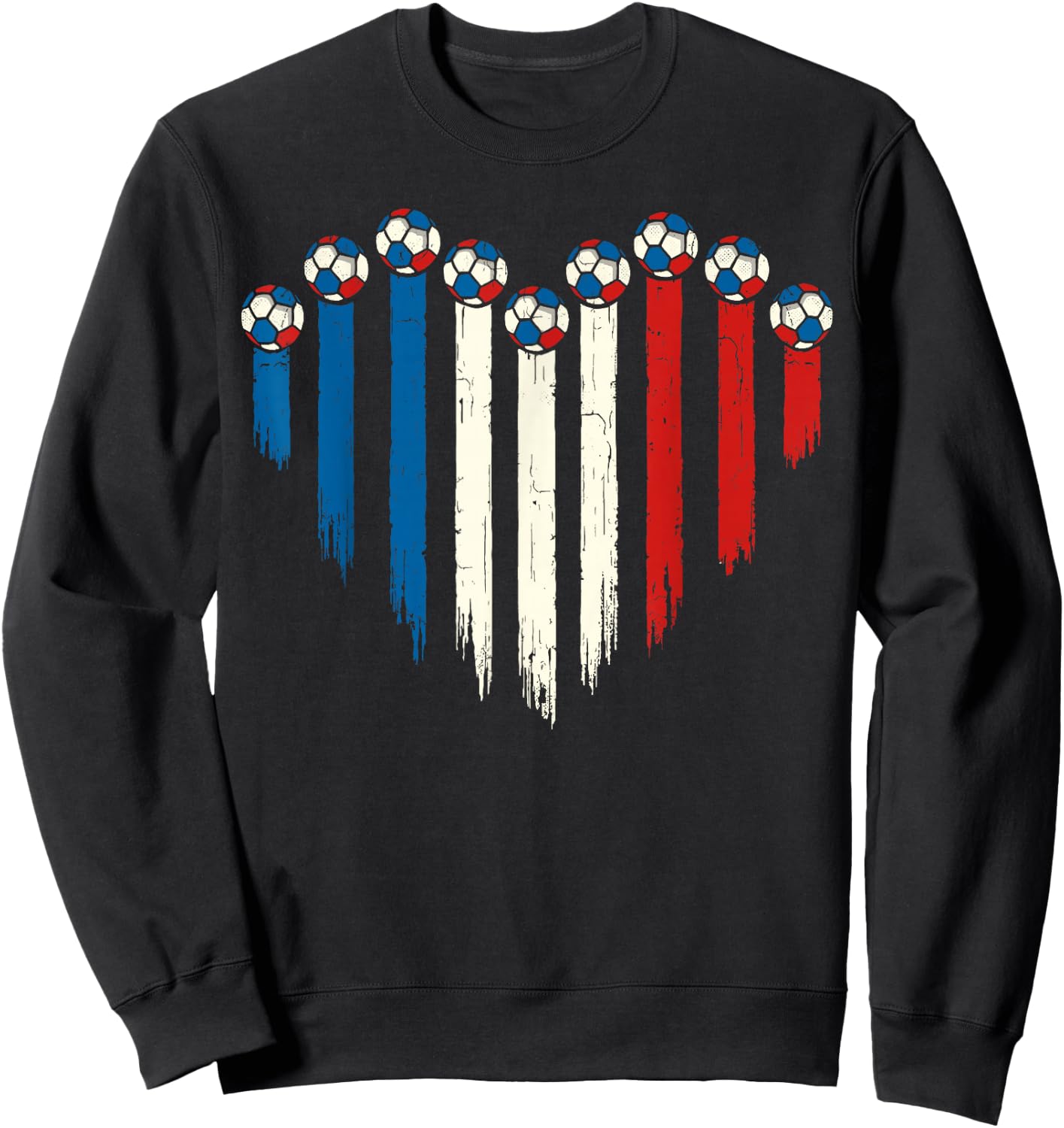 Drapeau français Fantaisie France Sweatshirt - Sweatshirt | Black