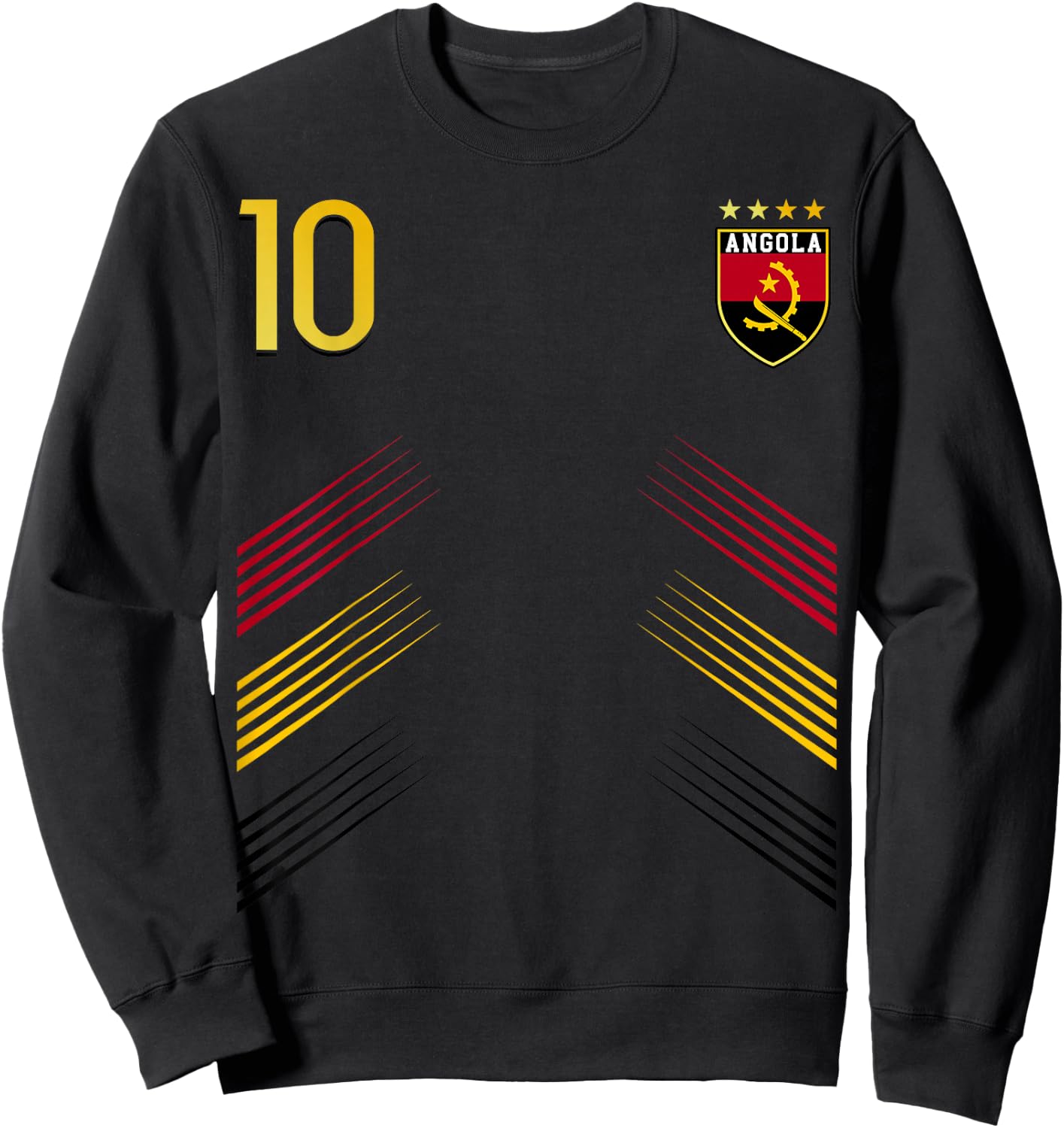 Flag Angola Faso Angolian Pride Lovers Sweatshirt - Sweatshirt | Black