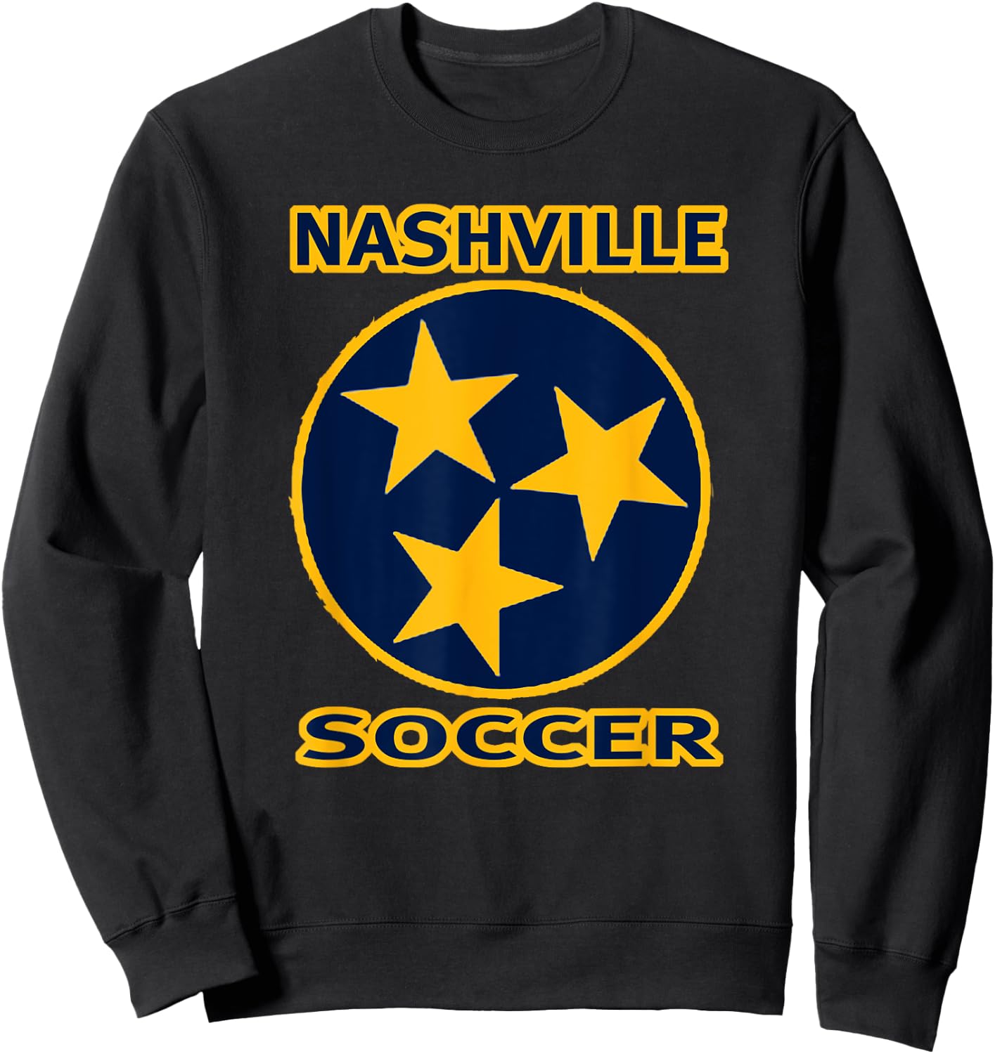 Nashville Soccer Tennessee TriStar Flag Shirt Sweatshirt - Sweatshirt | Black