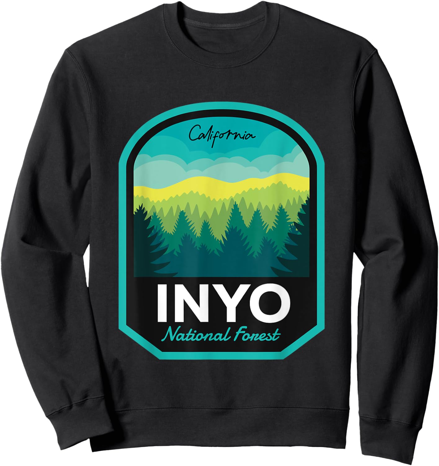 Inyo National Forest CA Sweatshirt - Sweatshirt | Black
