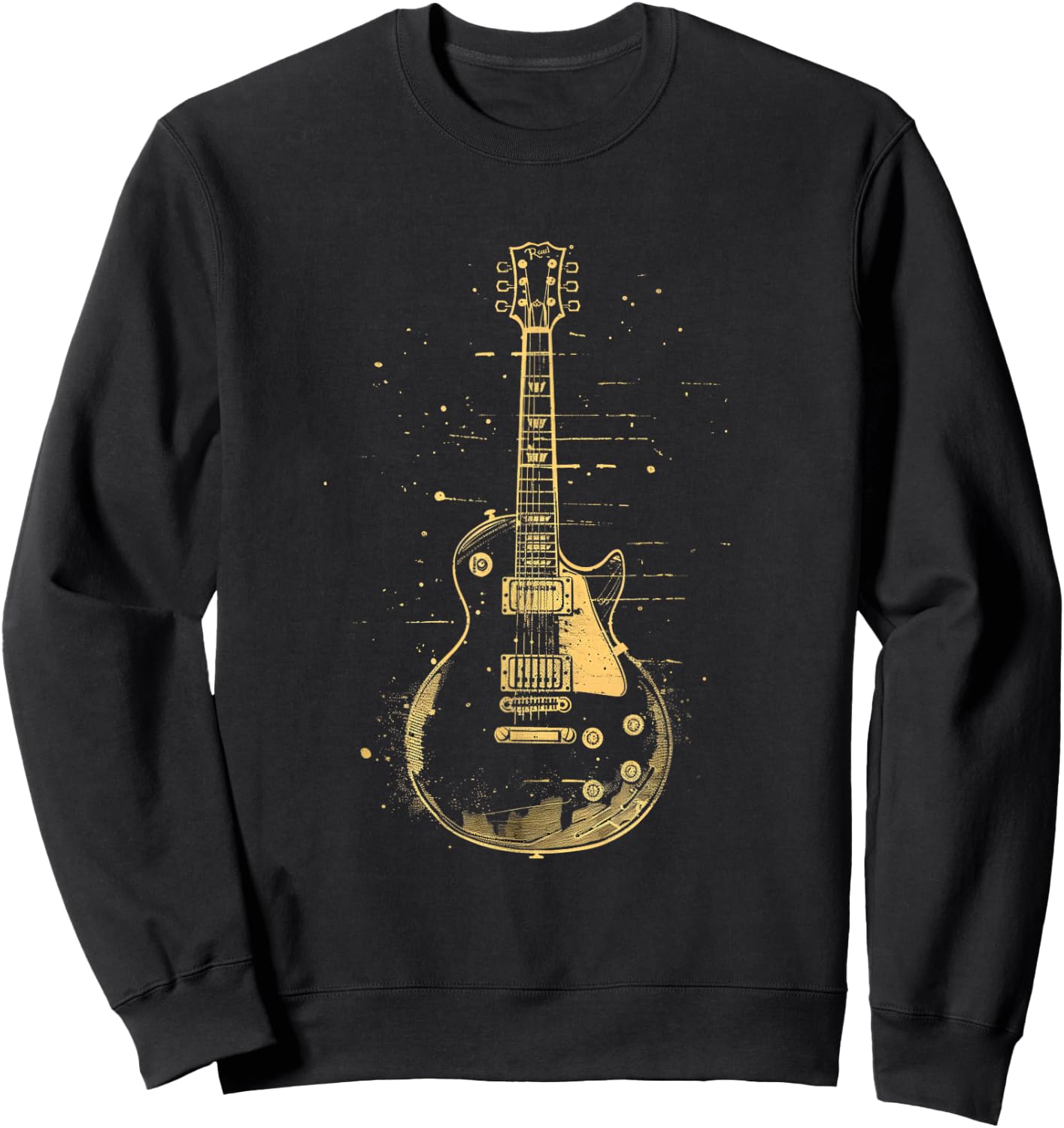 Classic Electric Guitar Vintage , Black, S Sweatshirt - Sweatshirt | Black