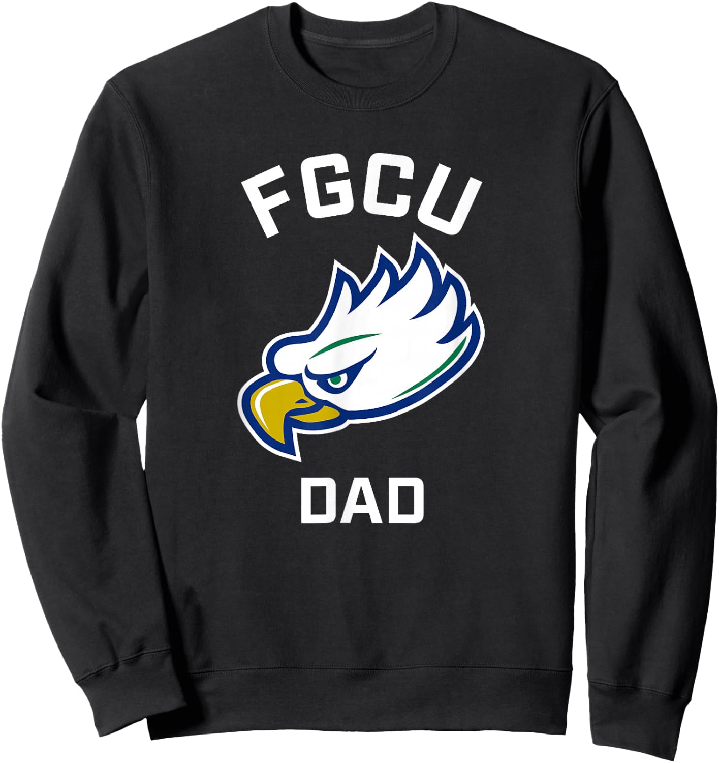 Florida Gulf Coast University FGCU Eagles Arched Dad Sweatshirt - Sweatshirt | Black