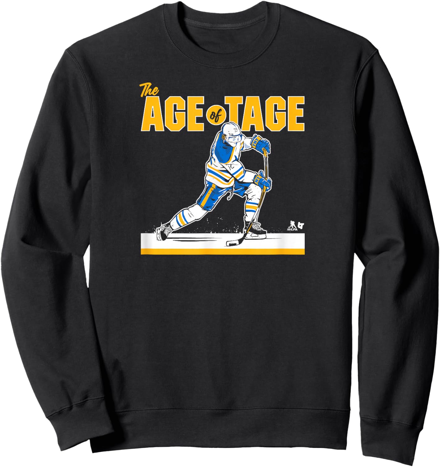 BreakingT Tage Thompson - The Age of Tage - Buffalo Hockey Sweatshirt - Sweatshirt | Black