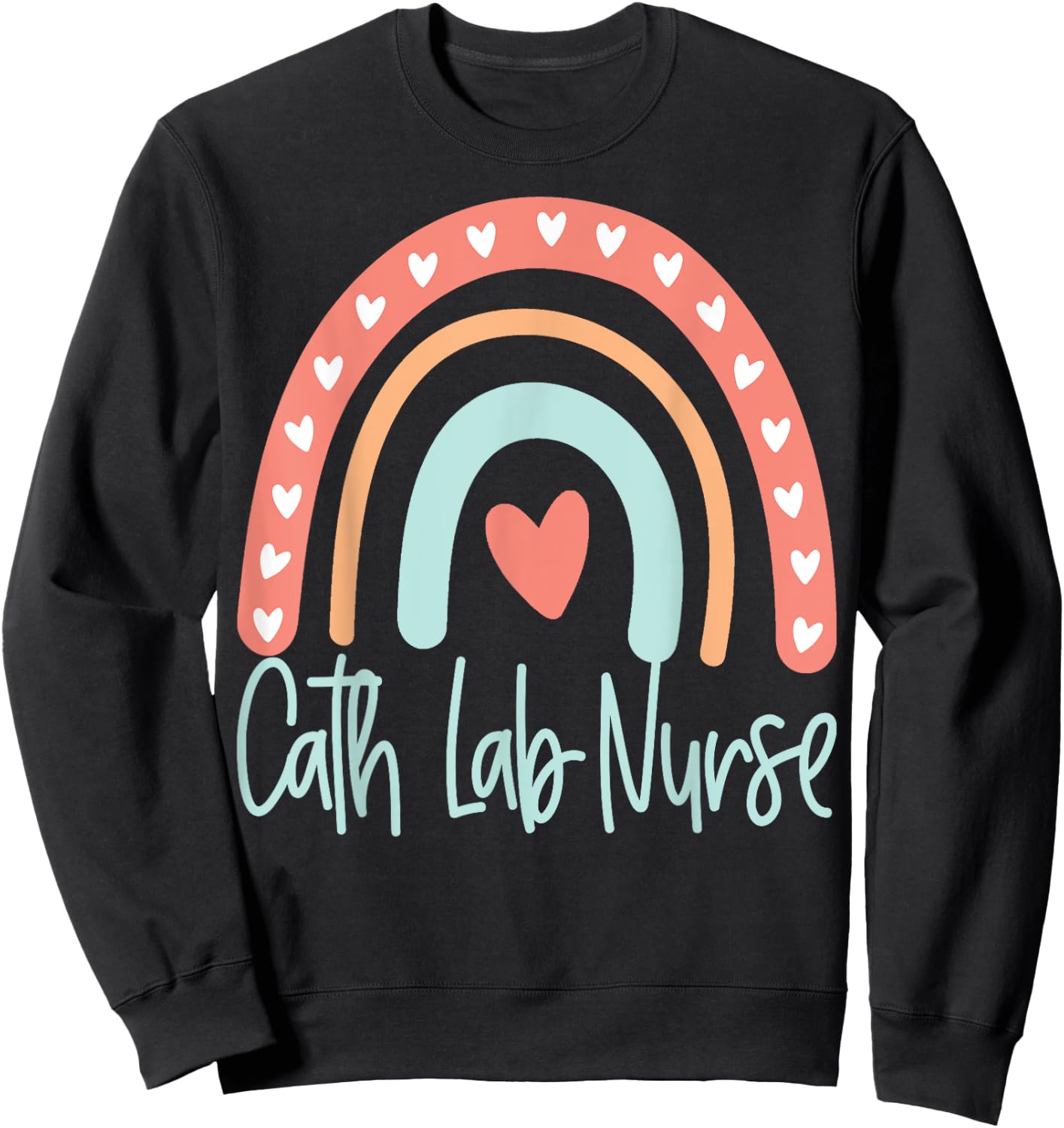 Cardiac Nurse Cath Lab Nursing Sweatshirt - Sweatshirt | Black