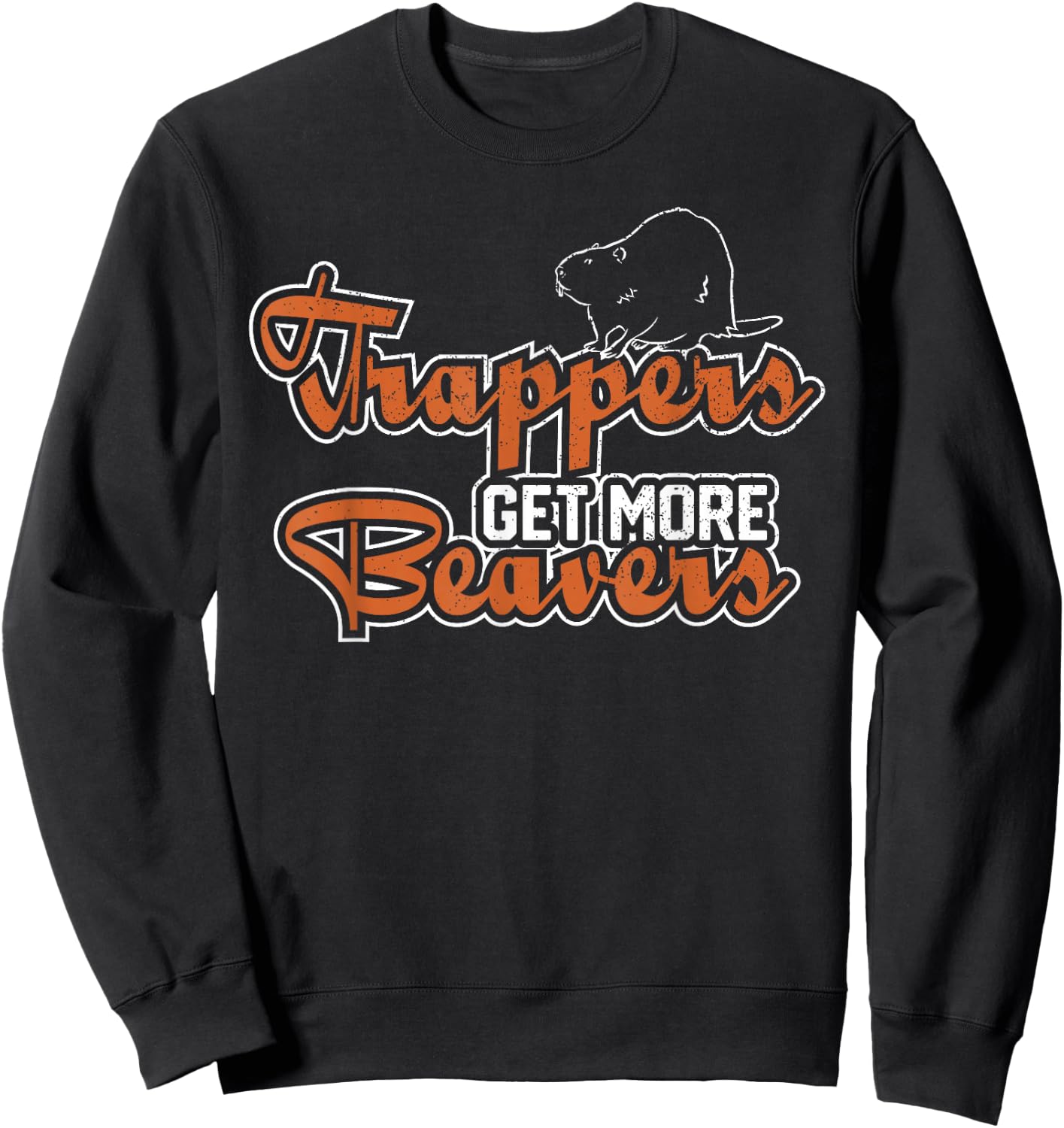 Bear Hunting Animal Gift & Trapper Trapping Hunting Trap Trappers Hunter Sweatshirt - Sweatshirt | Black
