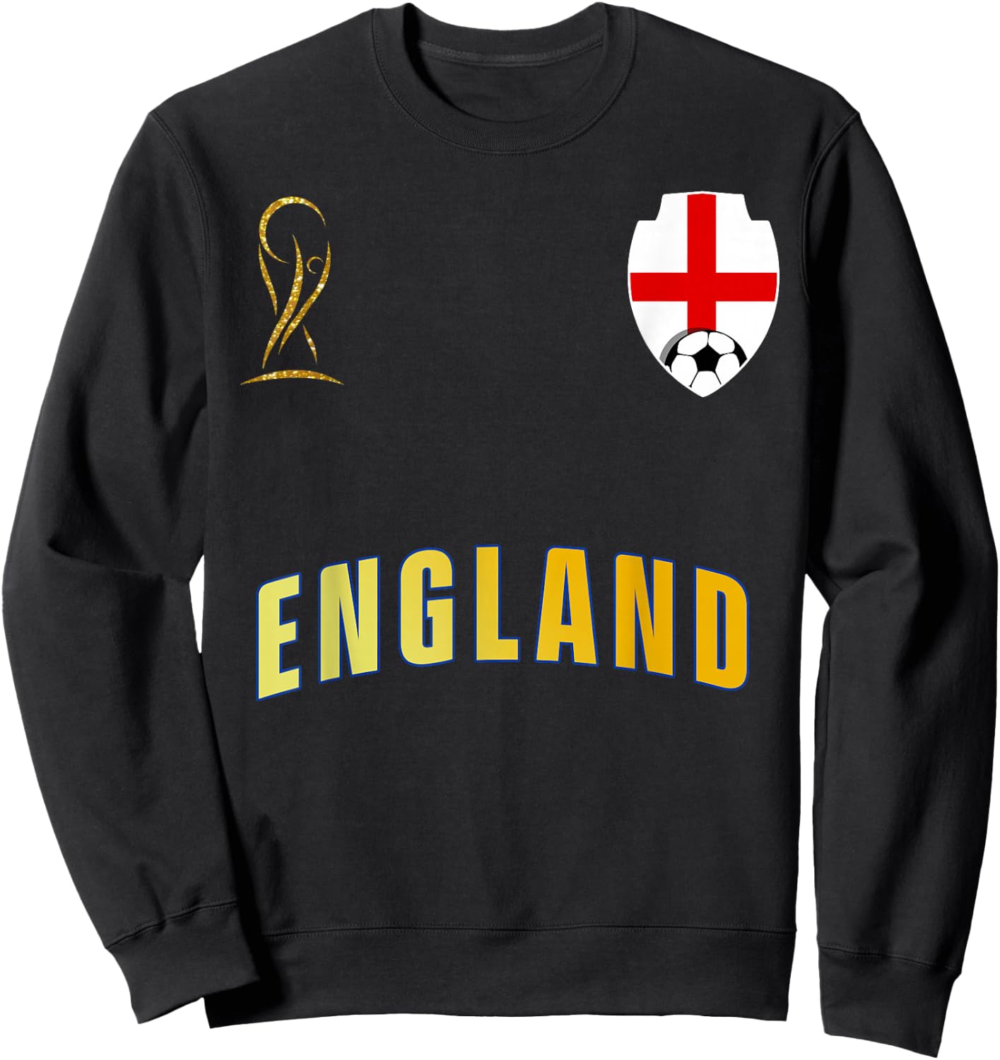 Retro England Flag English Pride Lovers Sweatshirt - Sweatshirt | Black