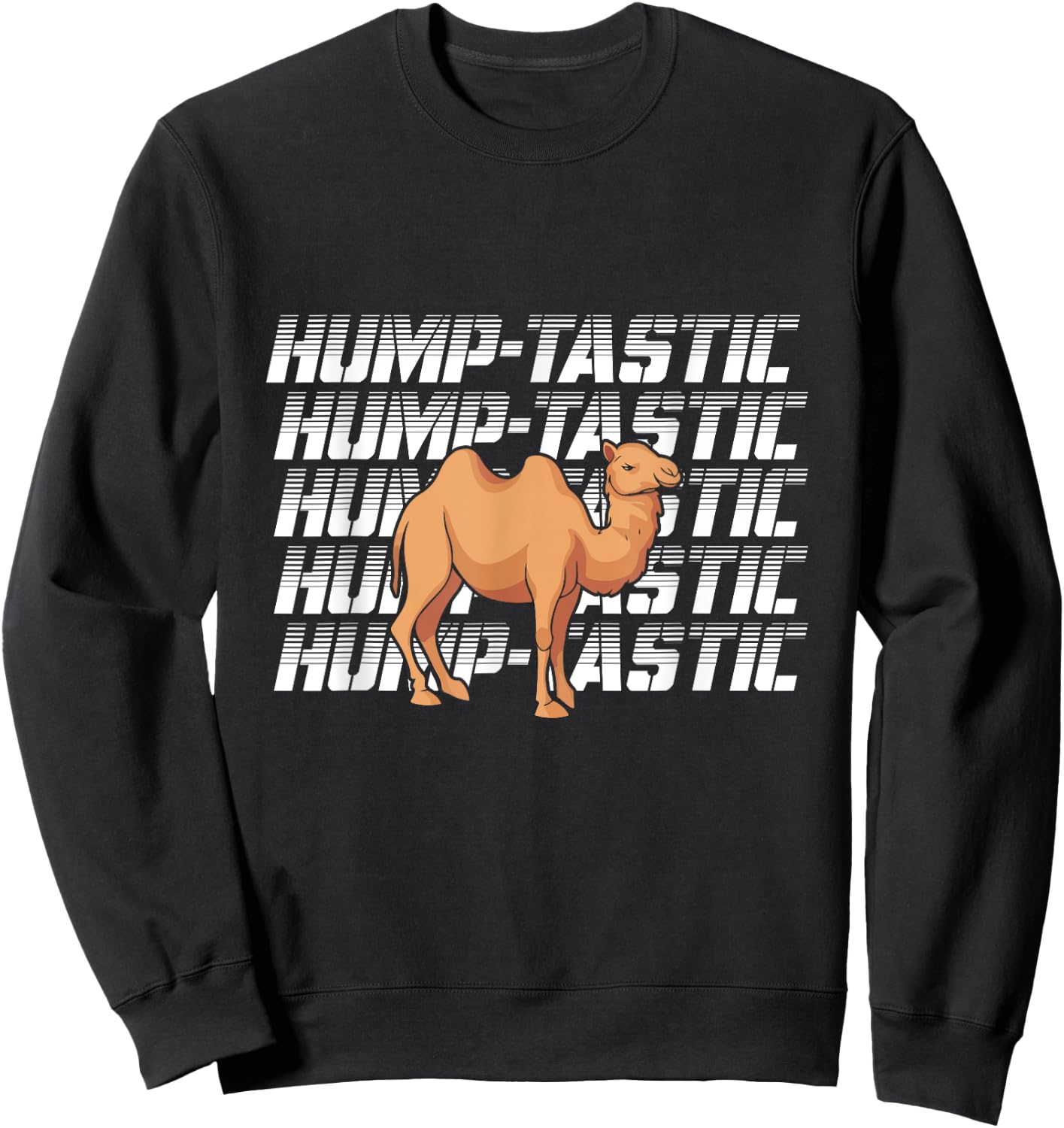 Bactrian Camel Hump Costume Love Camels Desert Humor Sweatshirt - Sweatshirt | Black