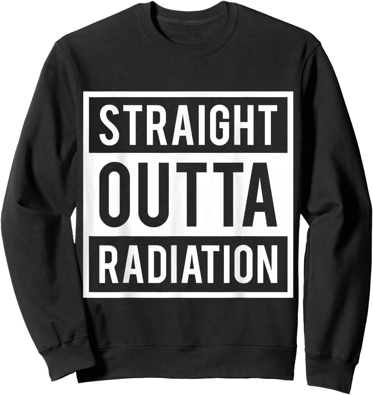 Fight Cancer Awareness Survived Radiation Women Sweatshirt - Sweatshirt | Black