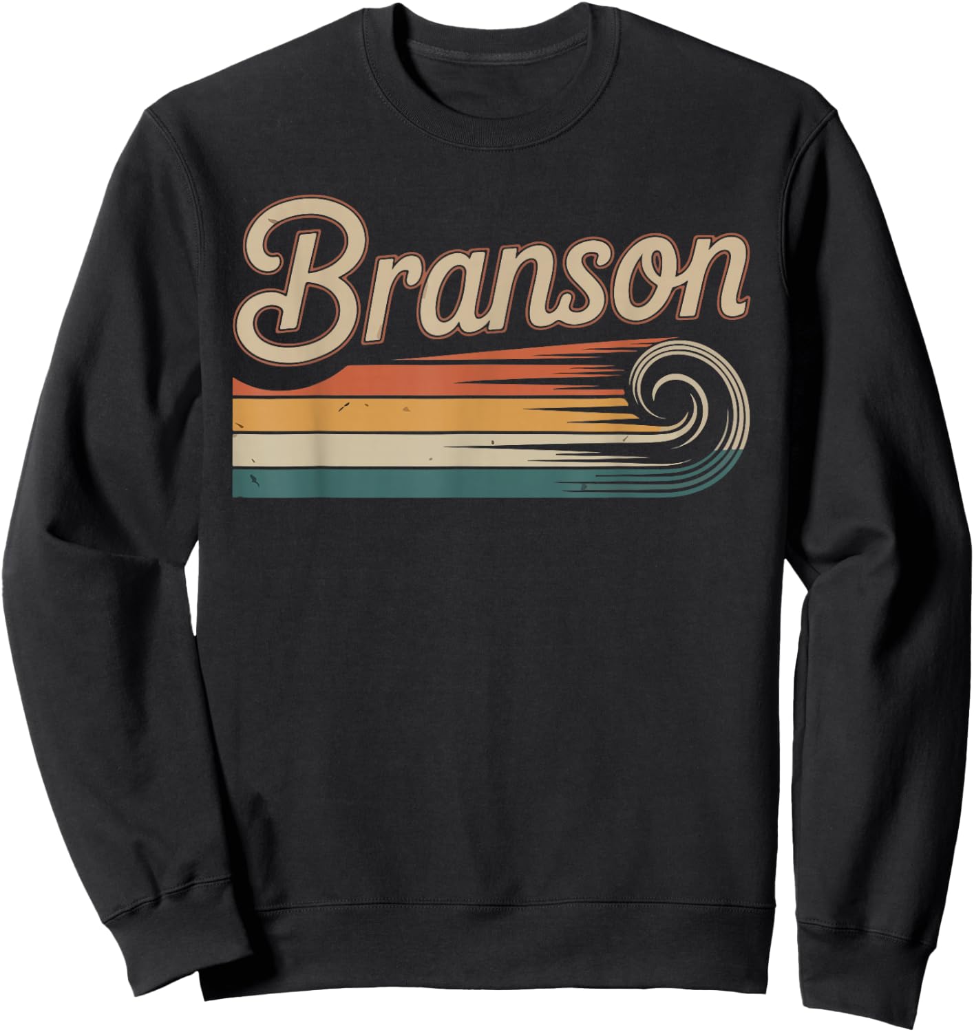 Retro Branson Shirt Vintage City Branson Sweatshirt - Sweatshirt | Black