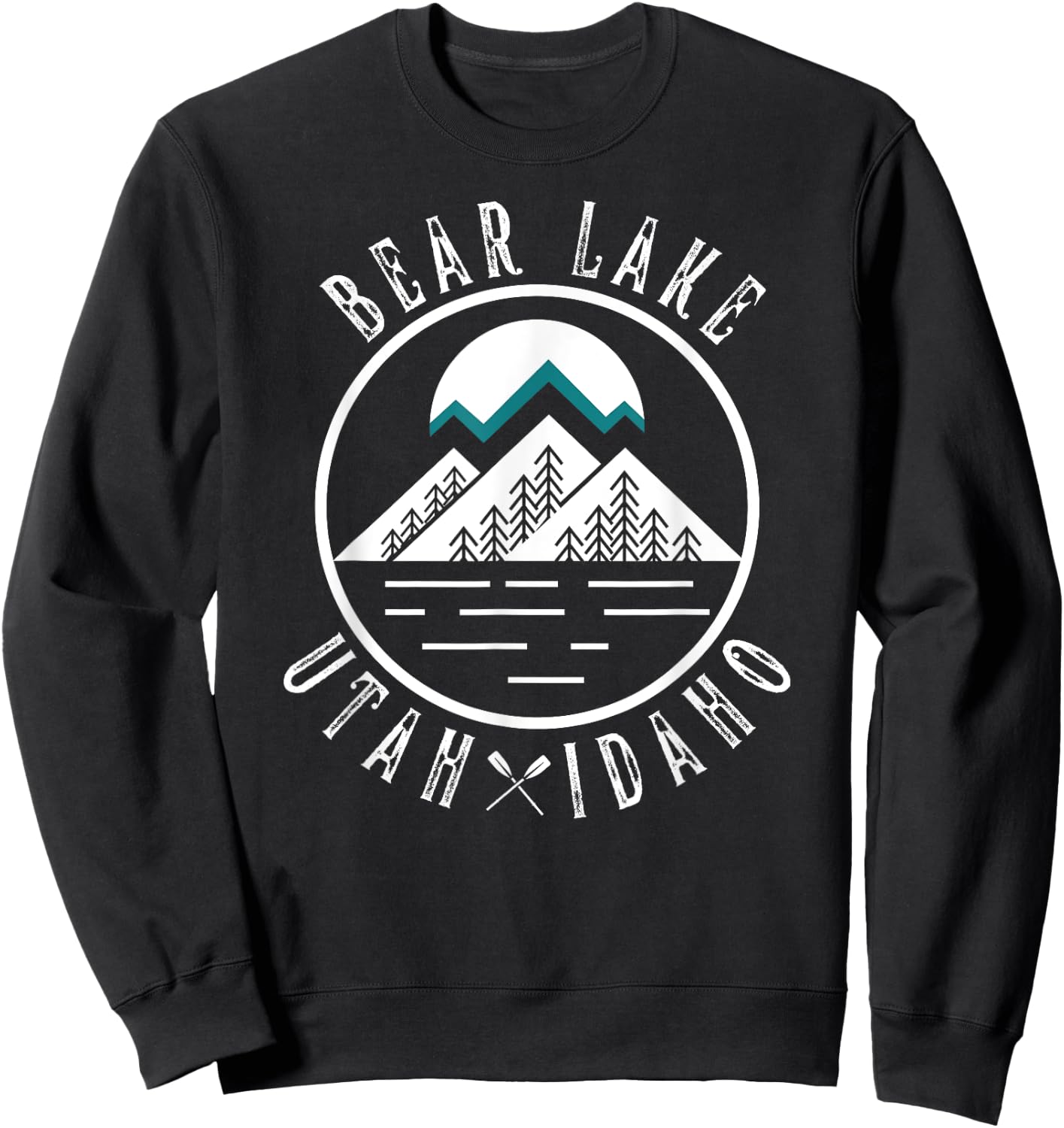 Bear Lake Utah Idaho Camping Boating Sweatshirt - Sweatshirt | Black