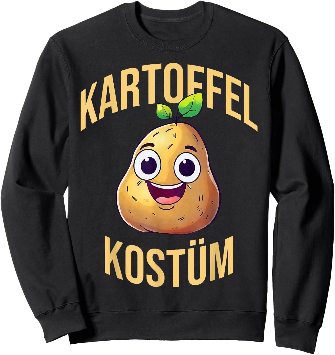 Potato Costume Carnival Vegetable Costume Adults Children , black Sweatshirt - Sweatshirt | Black