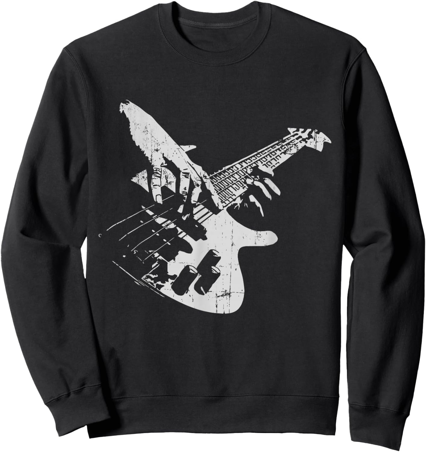 Bass Guitarist Vintage Gift Bass Player , Black, S Sweatshirt - Sweatshirt | Black