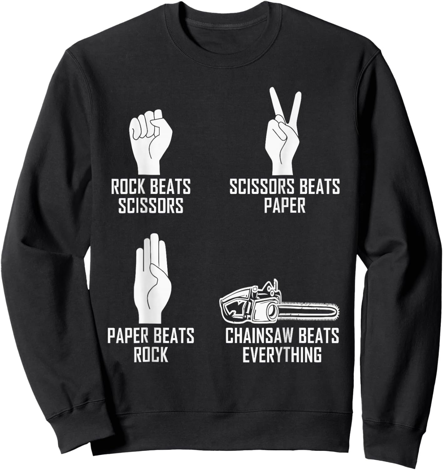 Funny Design Sweatshirt - Sweatshirt | Black