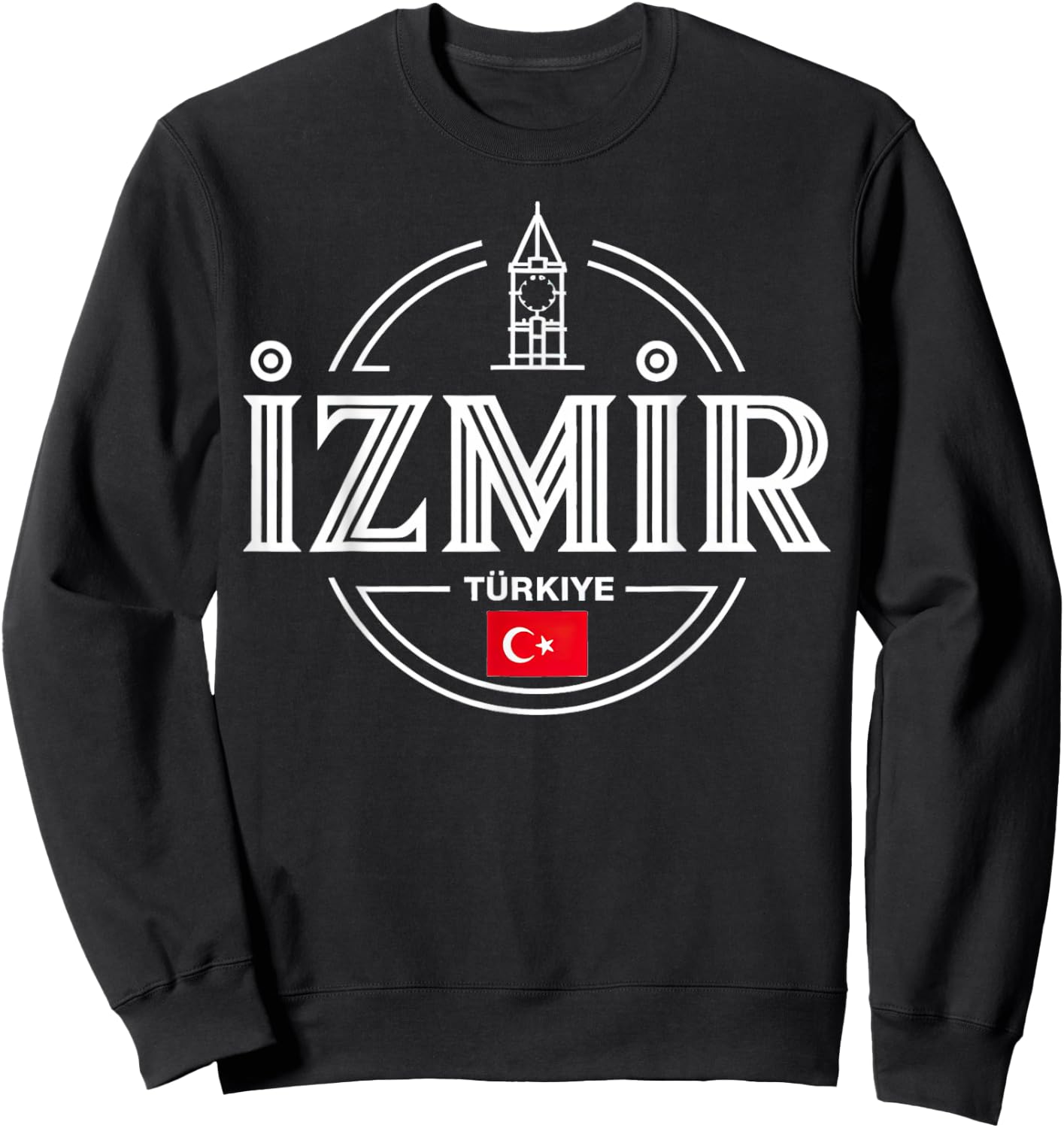 Izmir Türkiye Turkey City Adventure Icon Sweatshirt - Sweatshirt | Black