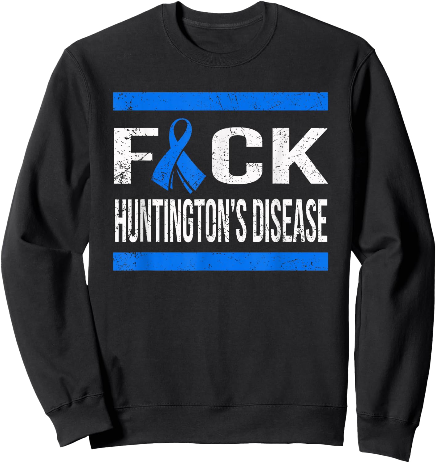 Support Huntington's Disease awareness t shirt Sweatshirt - Sweatshirt | Black