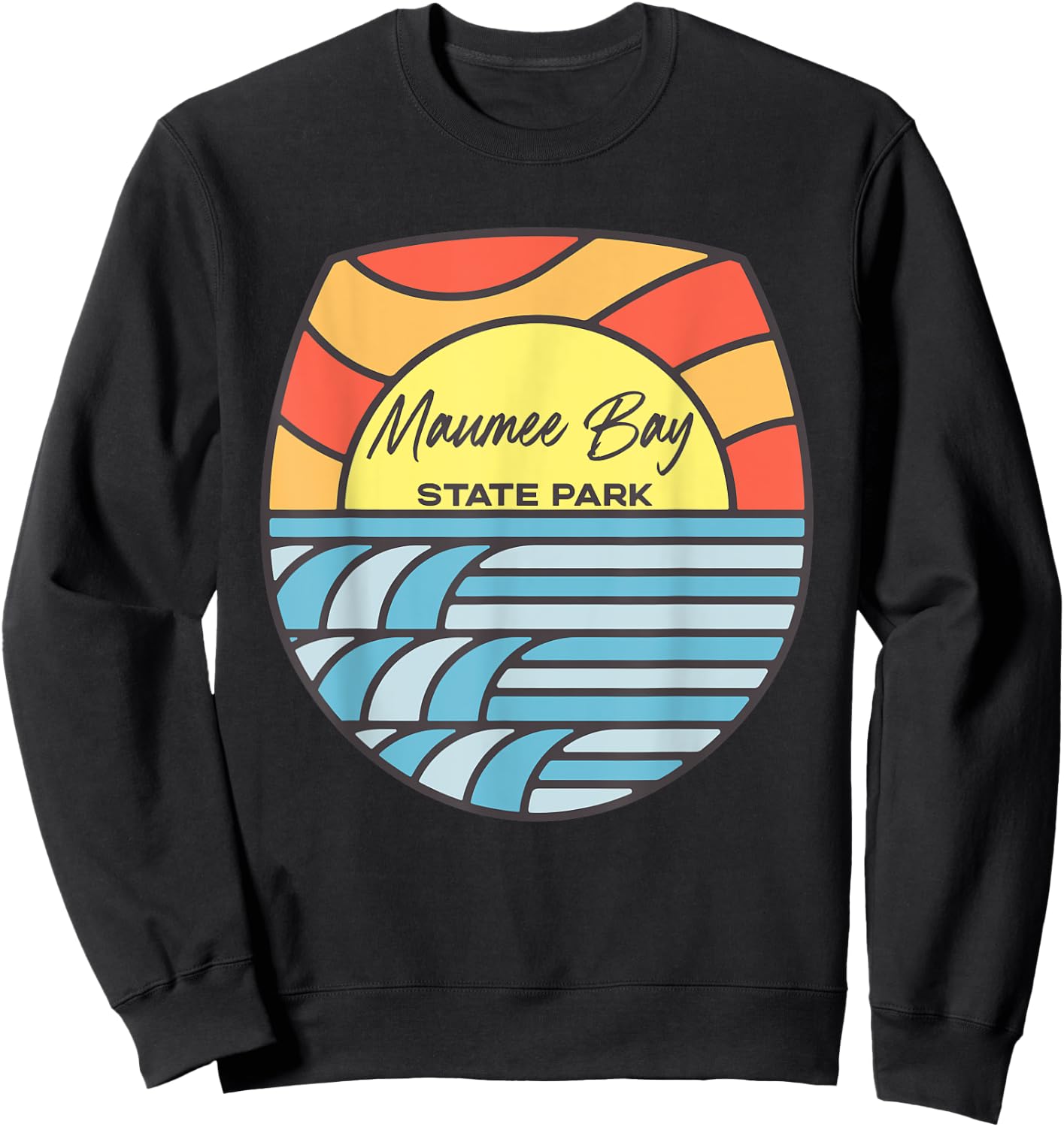 Maumee Bay State Park Ohio Lake OH Sunset Souvenirs Sweatshirt - Sweatshirt | Black