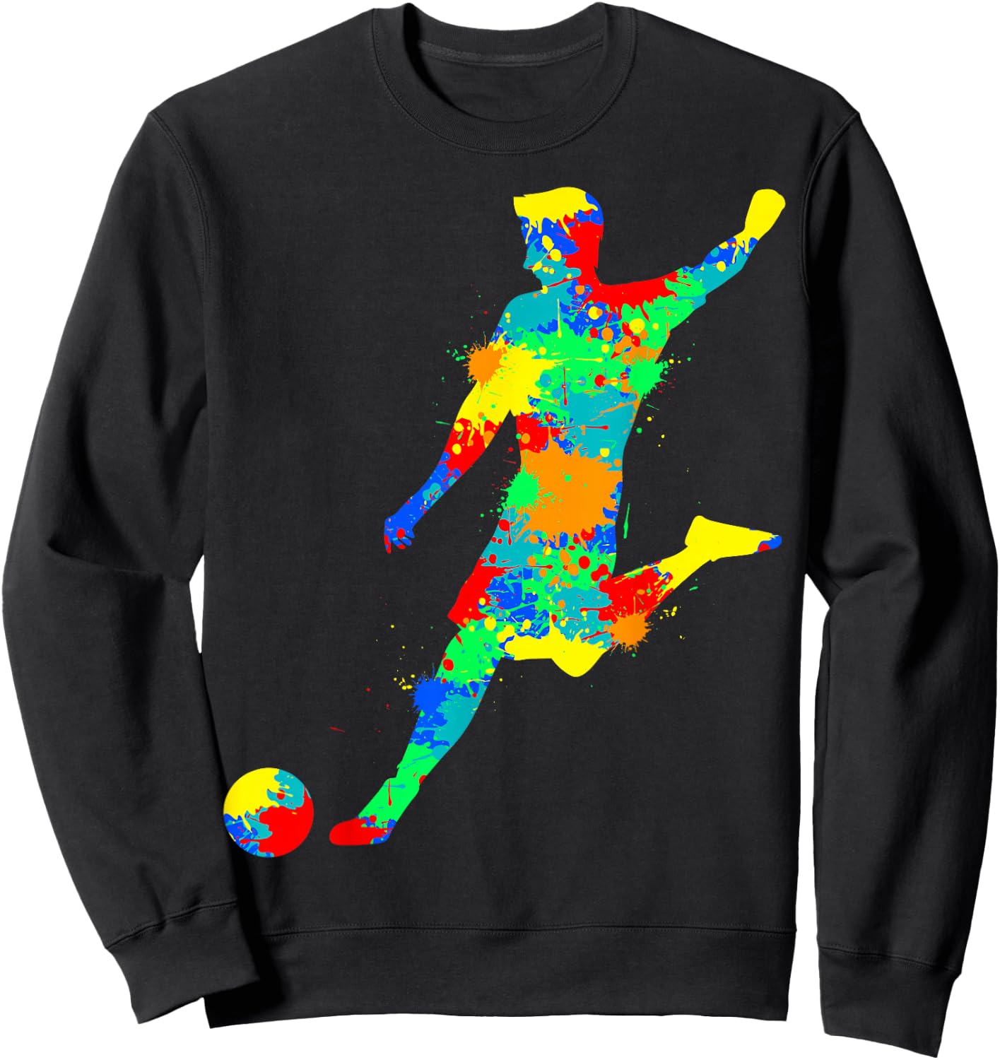 Fußball Fußballer Jungen Kinder Sweatshirt - Sweatshirt | Black