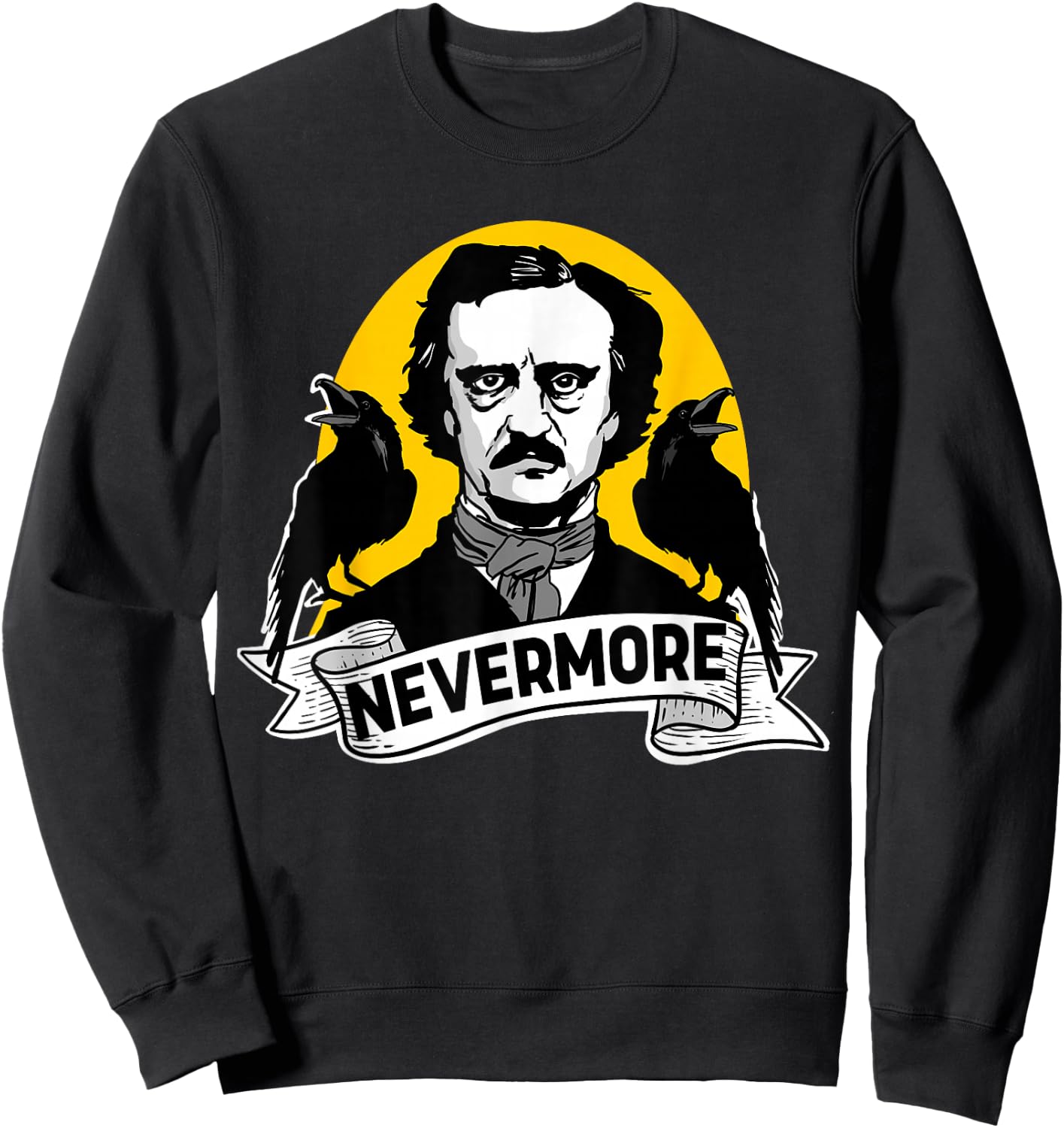 Nevermore Edgar Allan Poe Nevermore Sweatshirt - Sweatshirt | Black