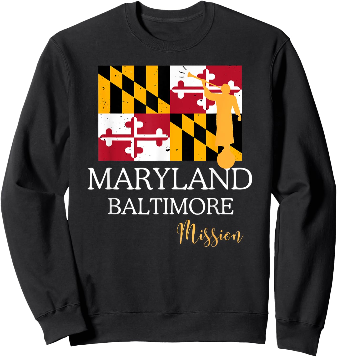 Maryland Baltimore Mormon LDS Mission Missionary Sweatshirt - Sweatshirt | Black