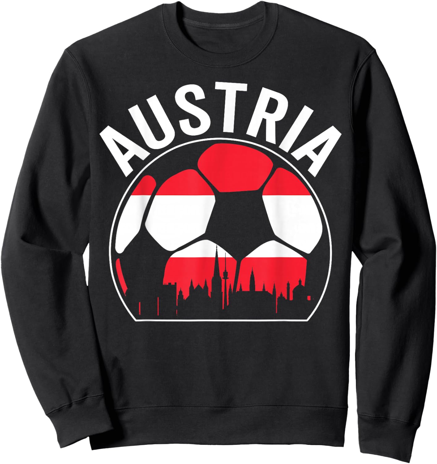 Österreich Fußballmannschaft Spieler Fan Souvenir Galerie Sweatshirt - Sweatshirt | Black