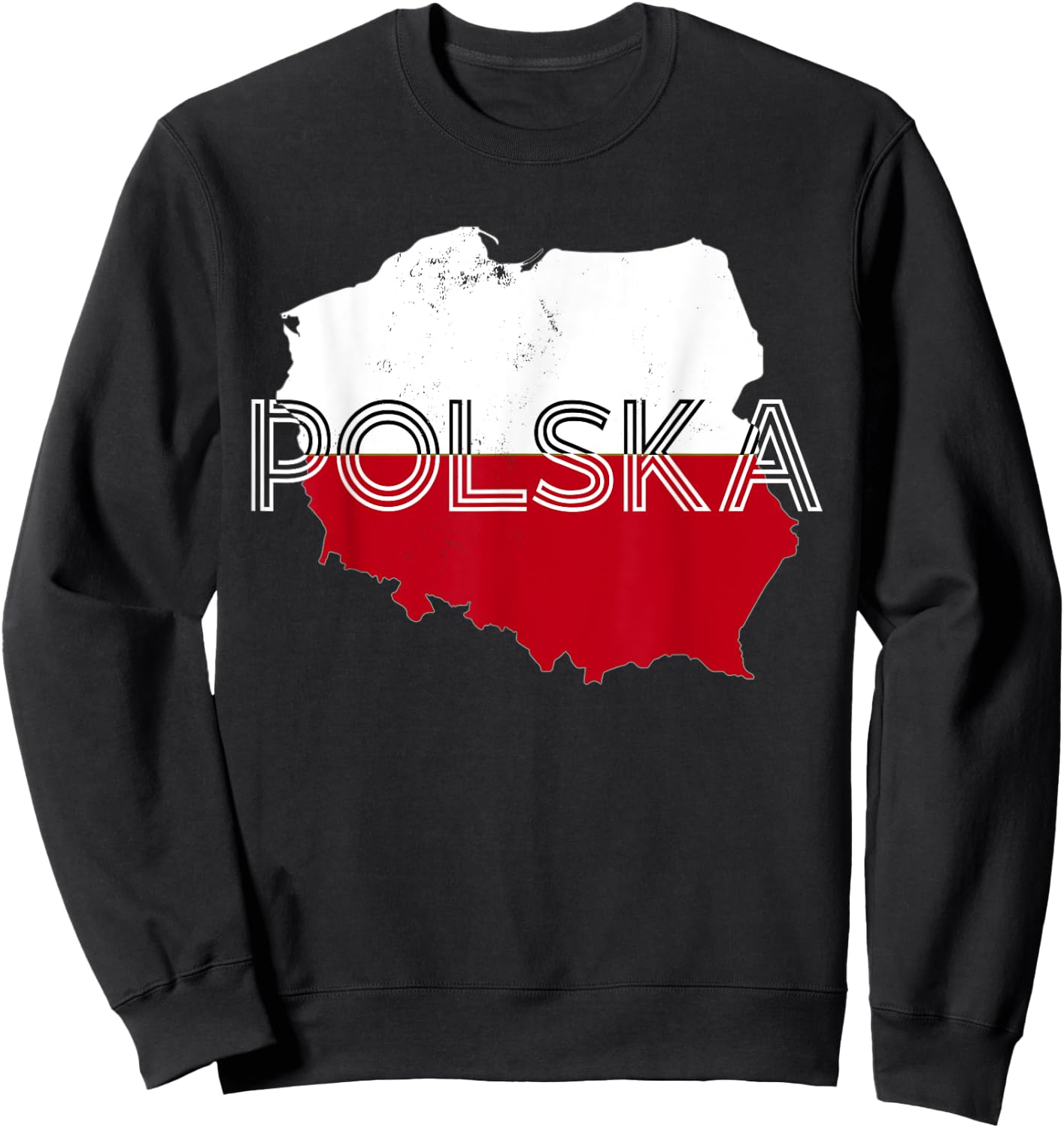 Poland For Gift Poland Poland Warsaw Flag , Black, S Sweatshirt - Sweatshirt | Black