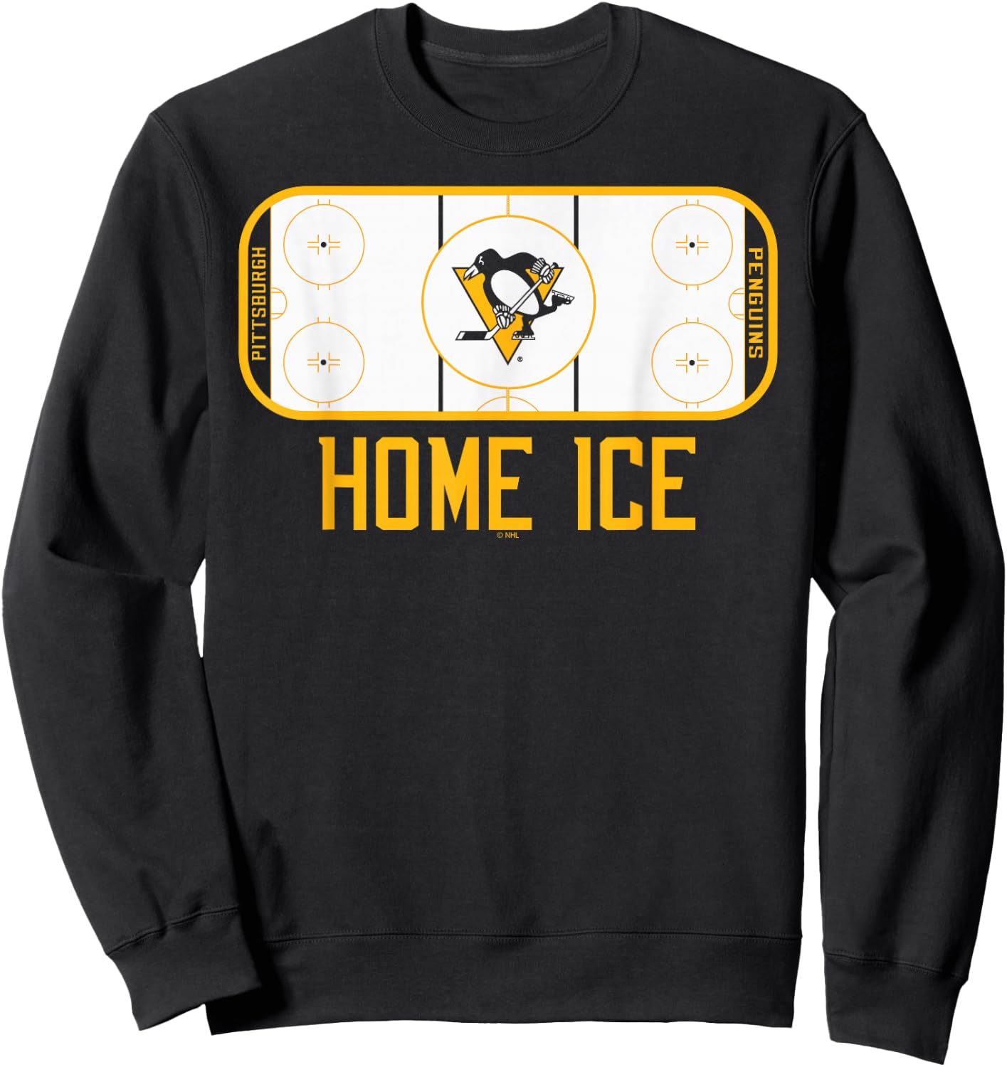 Pittsburgh Penguins Home Ice Black Officially Licensed Sweatshirt - Sweatshirt | Black