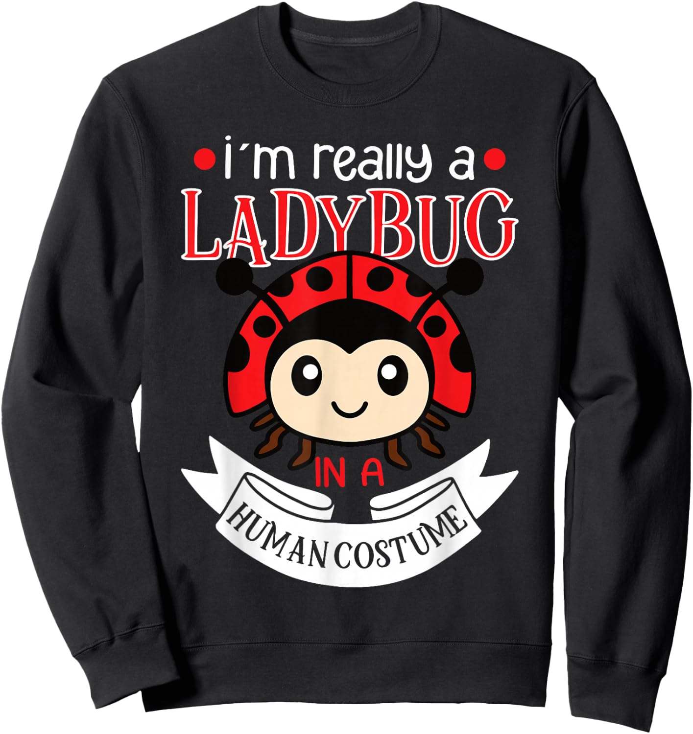 Ladybug Ladybugs Entomology Insect Sweatshirt - Sweatshirt | Black