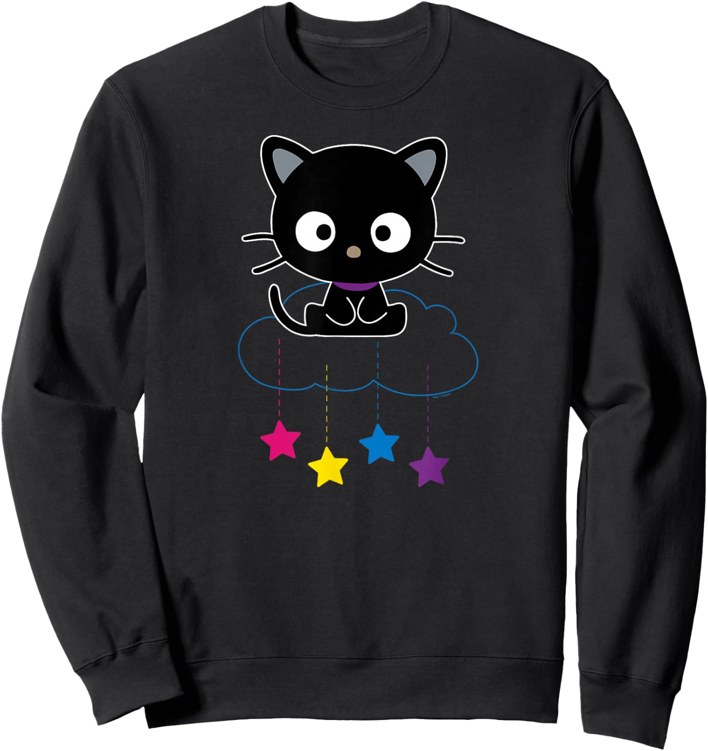 Chococat Sitting in The Clouds Sweatshirt - Sweatshirt | Black