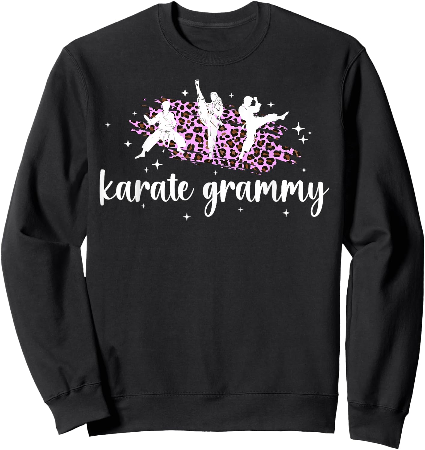 Karate Grammy Leopard Karate Grammy Grandma Sweatshirt - Sweatshirt | Black
