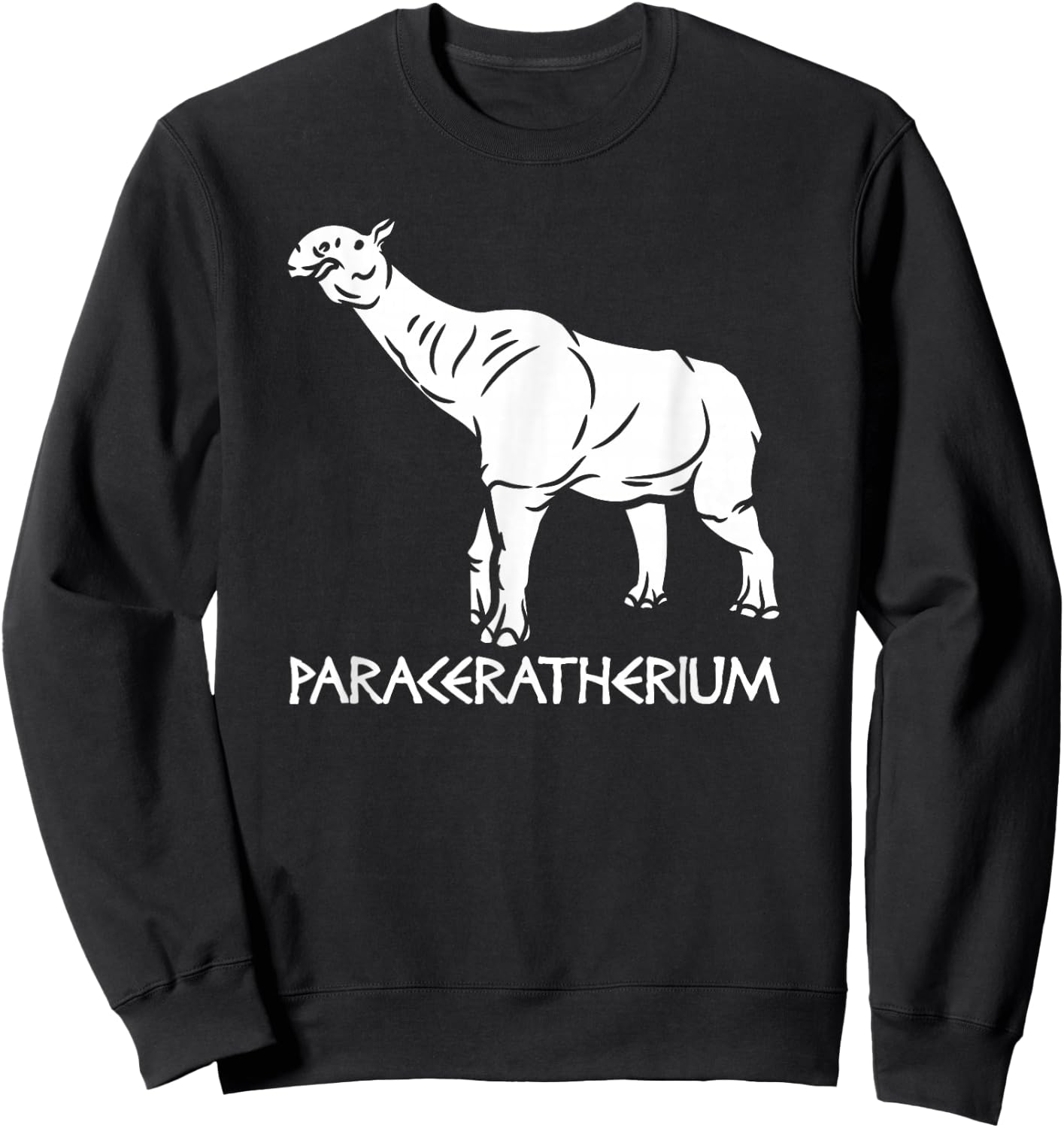 Paraceratherium - Extinct Animal Rhino Paleontology Sweatshirt - Sweatshirt | Black