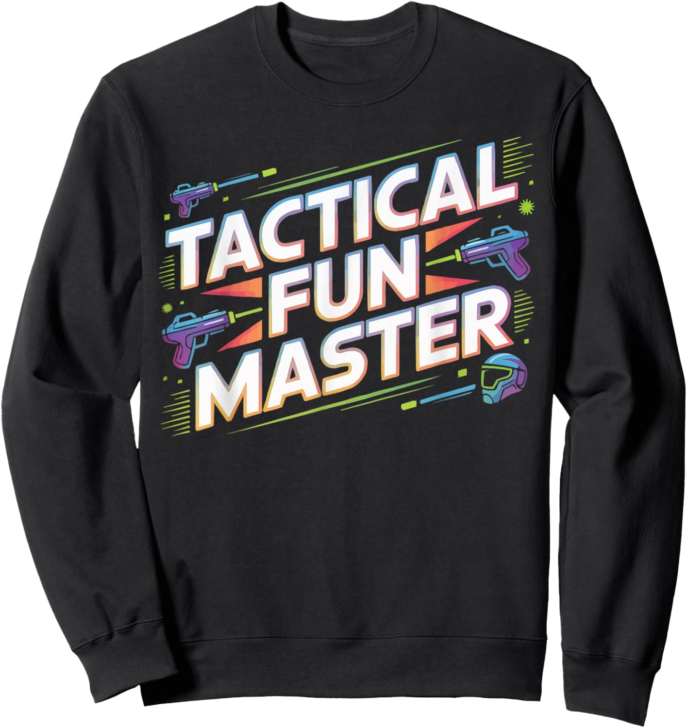 Laser Tag Pistol Lasertag Player Gungame Laser Tagging Sweatshirt - Sweatshirt | Black
