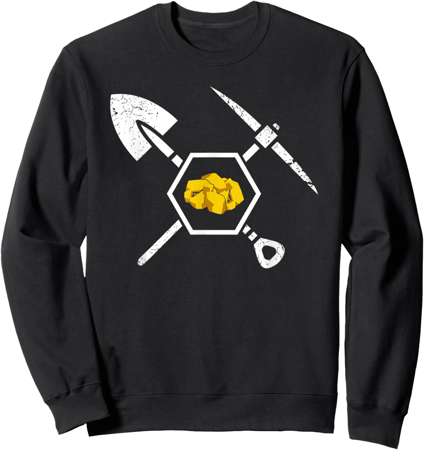 Gold Miner Prospecting Treasure Hunting Shirt Sweatshirt - Sweatshirt | Black