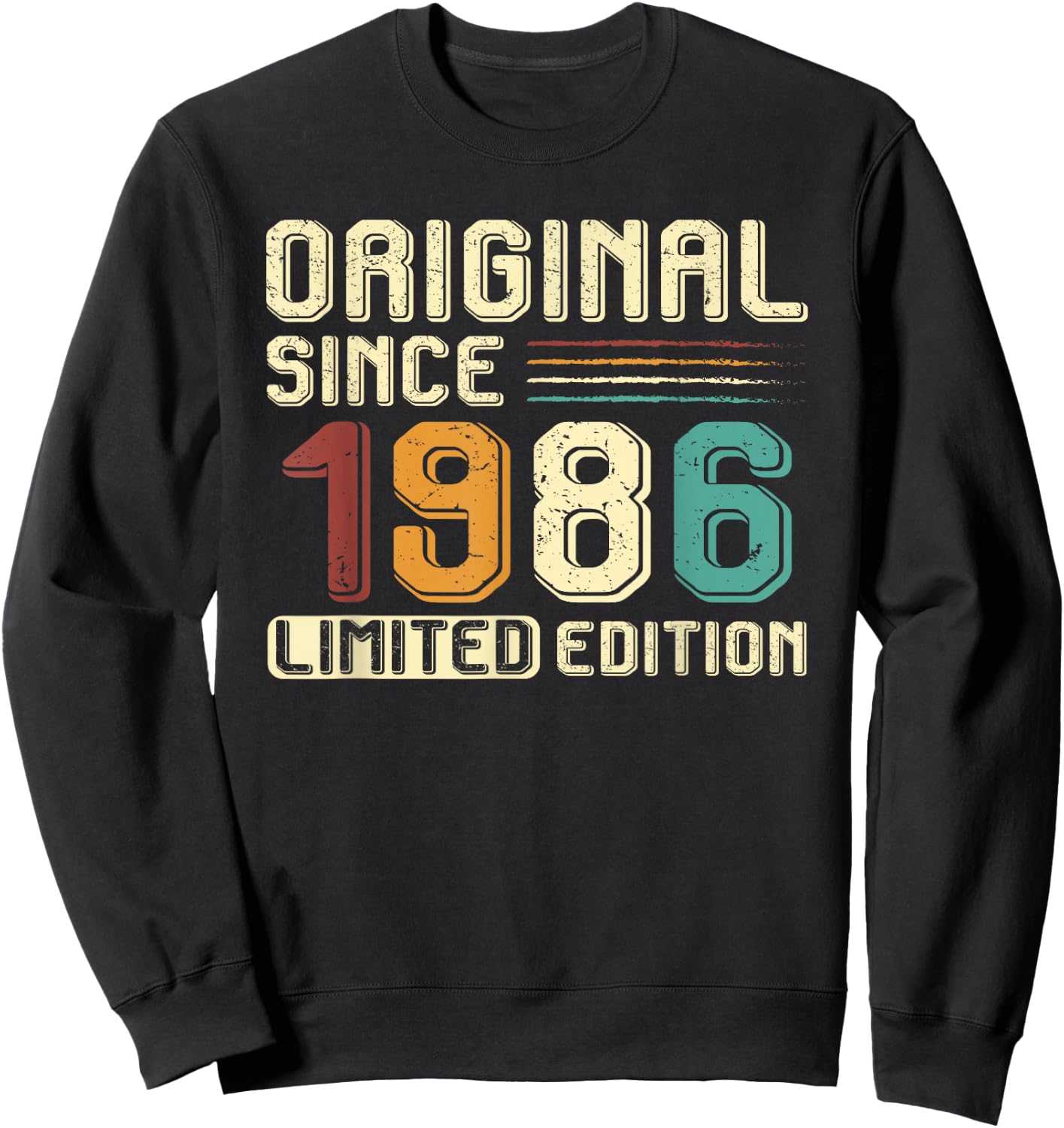 Original Gift Since 1986 Birthday Party 38 Years Man Sweatshirt - Sweatshirt | Black