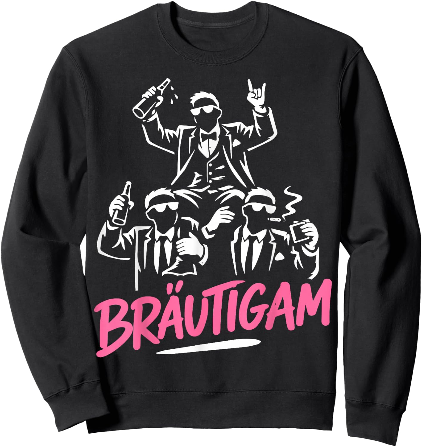 Bräutigam JGA Männer Kostüm JGA Junggesellenabschied Sweatshirt - Sweatshirt | Black