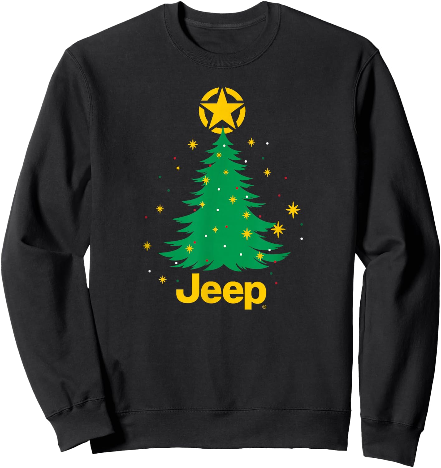 Jeep Christmas Tree Sweatshirt - Sweatshirt | Black