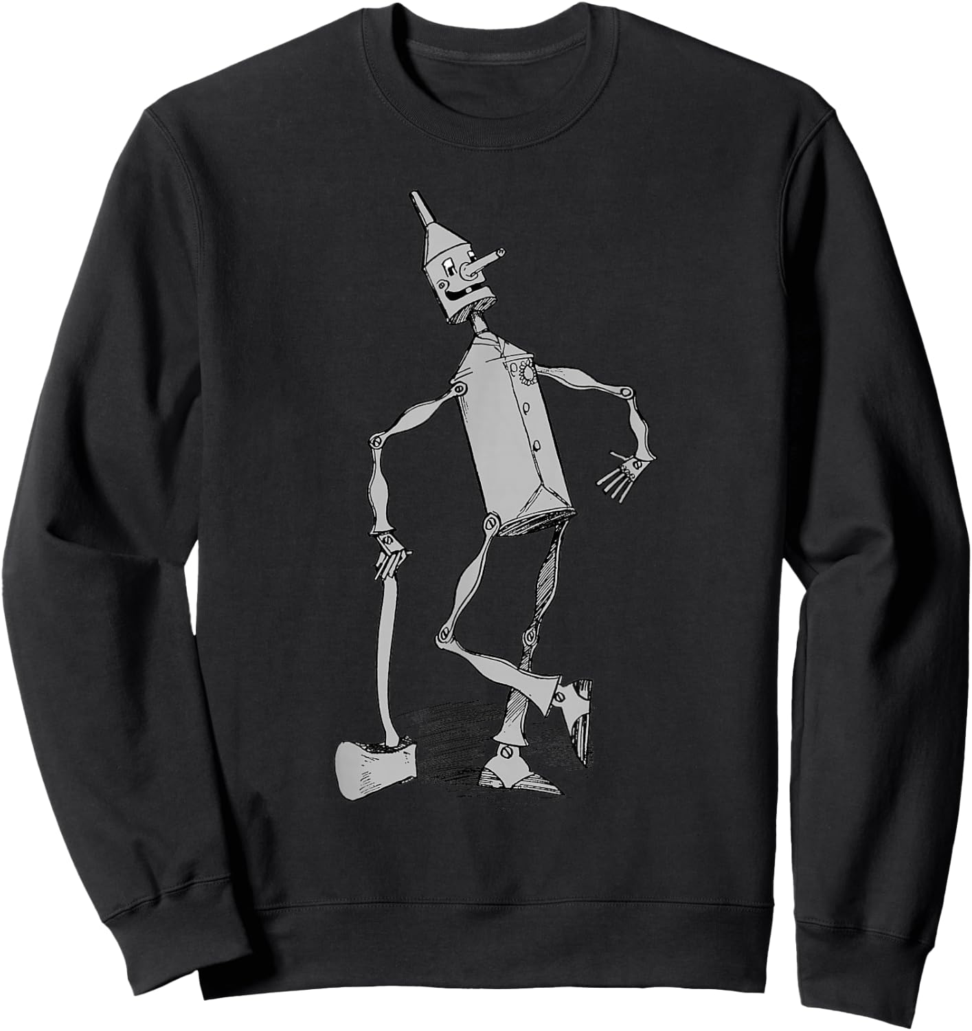 Tin Man Shirt - The Wizard Of OZ -Vintage Tin Man Sweatshirt - Sweatshirt | Black