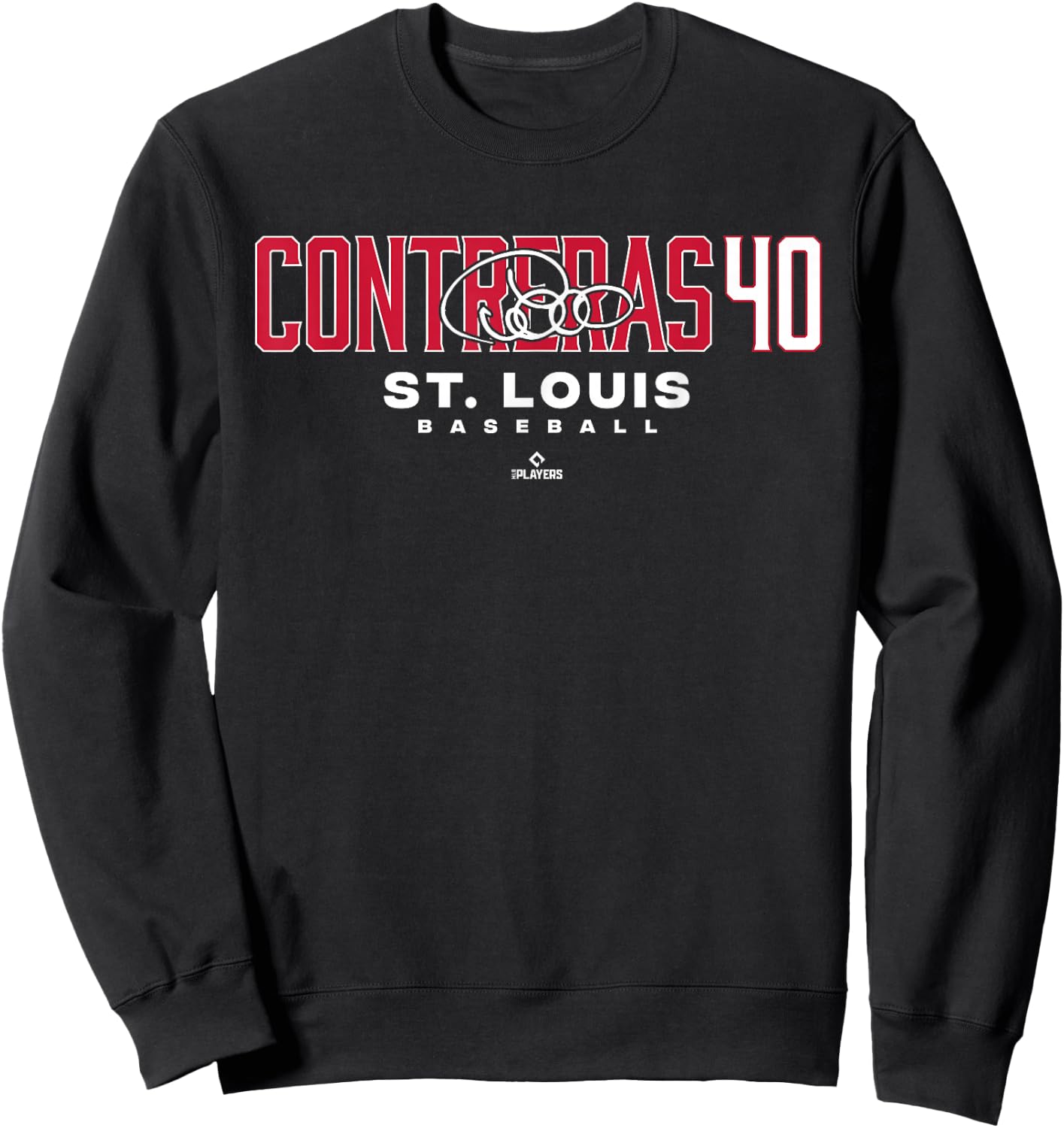 Name Number City Willson Contreras 40 St. Louis Baseball Sweatshirt - Sweatshirt | Black