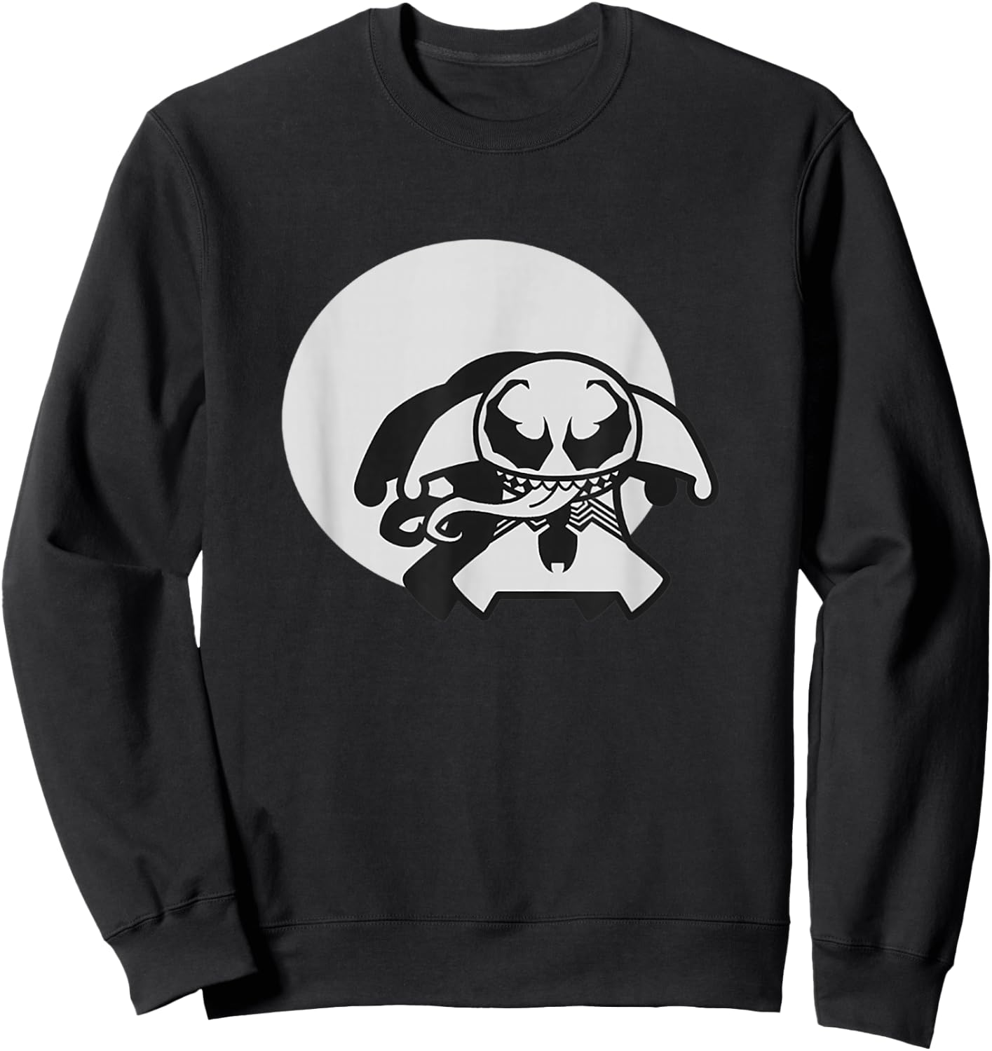 Marvel Kawaii Chibi Anti-Venom Spotlight Logo Sweatshirt - Sweatshirt | Black