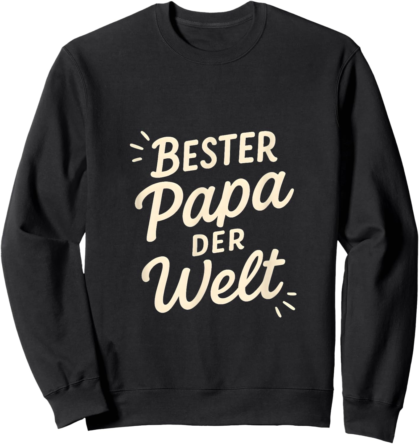 Bester der Welt Geschenkidee Vatertag Papa Männer Spruch Sweatshirt - Sweatshirt | Black