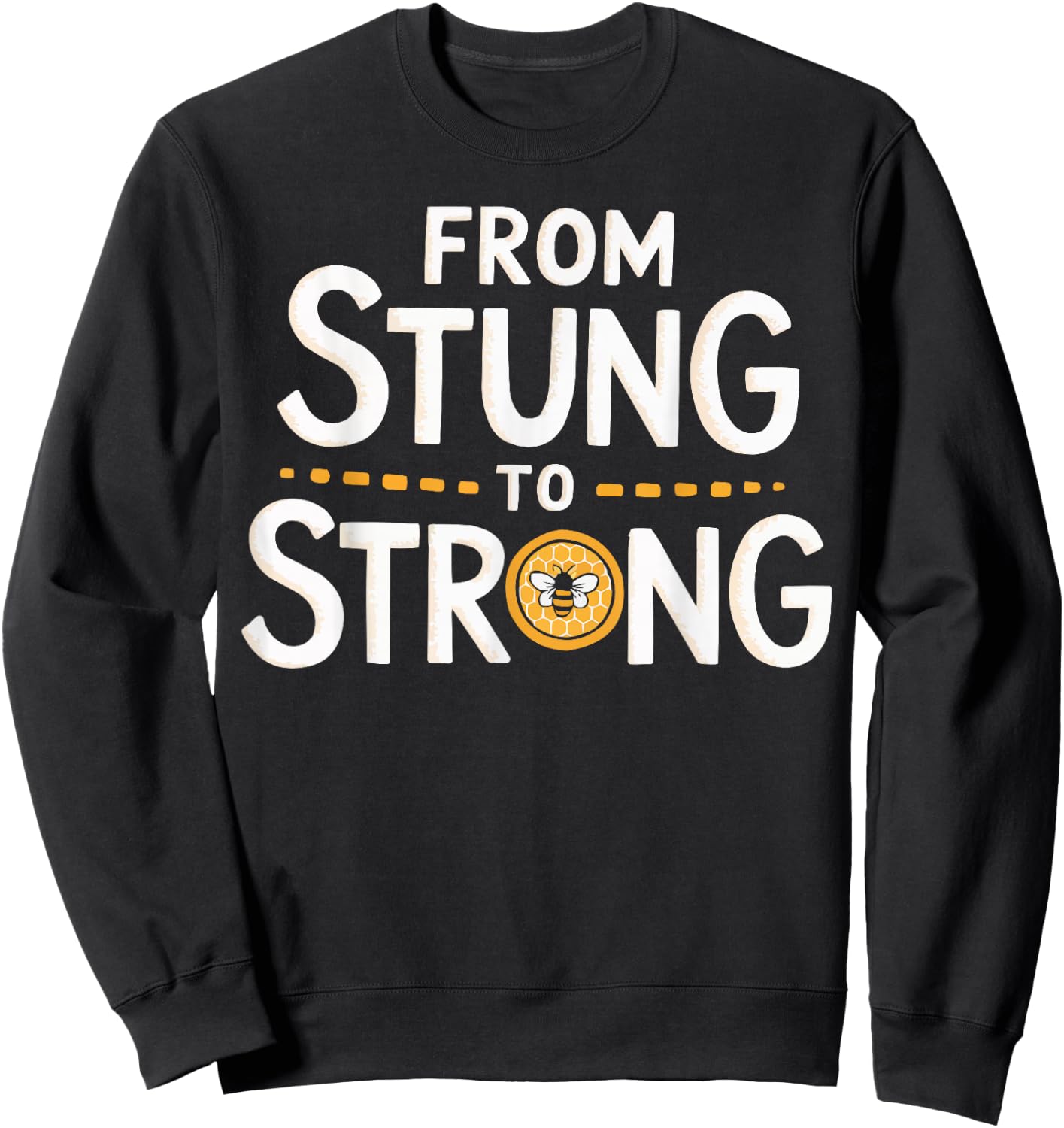 Bee Sting Survivor Bee Sting Recovery Funny Bee Attack Sweatshirt - Sweatshirt | Black