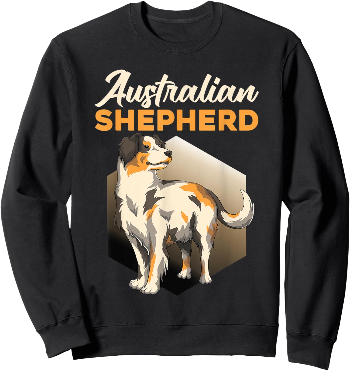 Australia Shepard Sheep Dog Aussie Shepard Dog Men Women Sweatshirt - Sweatshirt | Black