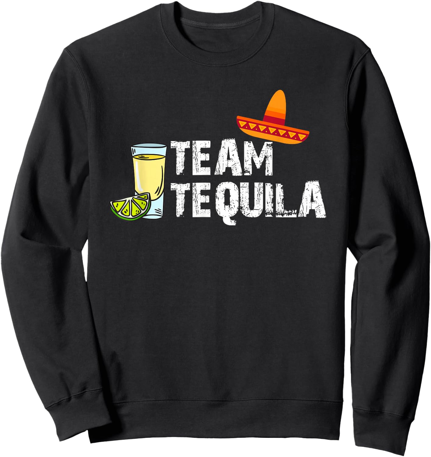 Team Tequila Alcoholic Drinks Drinks Drink Acevez Sweatshirt - Sweatshirt | Black