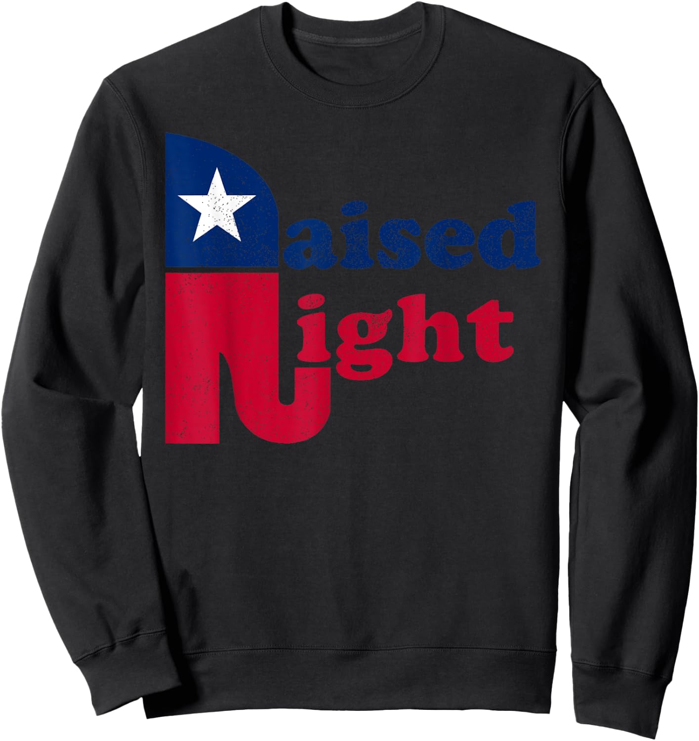 Raised Right Republican Elephant Retro Style Patriotic Gift Kids Men Sweatshirt - Sweatshirt | Black