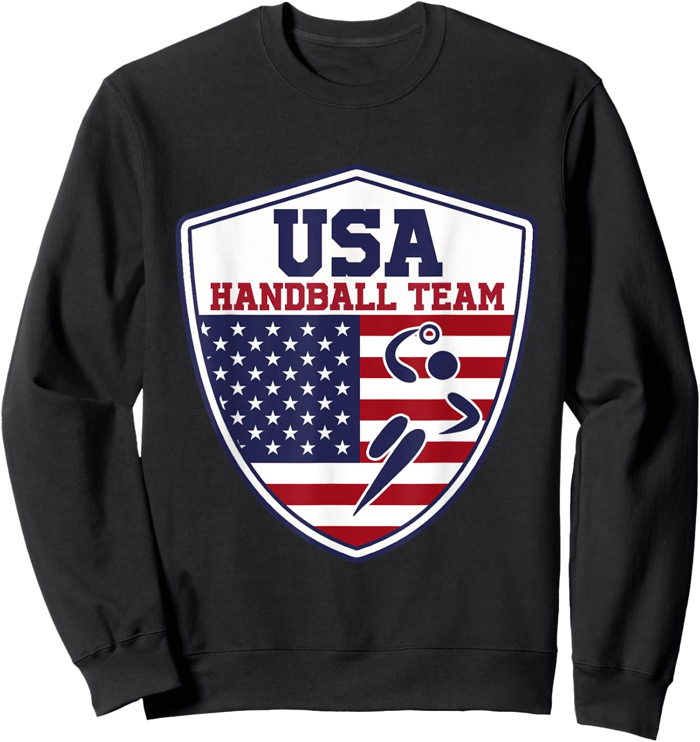 Handball Shirt for Sports Fans - USA Handball Team Sweatshirt - Sweatshirt | Black